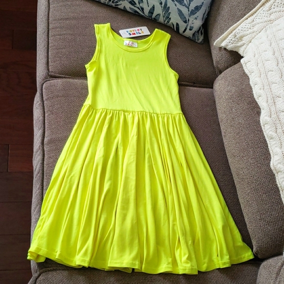 Dot Dot Smile Dresses Dotdotsmile Neon Yellow Tank Dress Poshmark